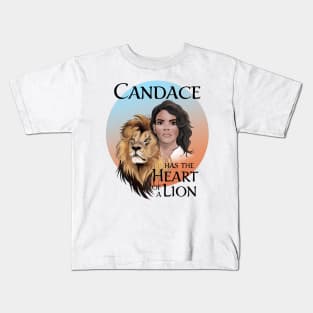 Candace Owens - Heart of a Lion, bluered Kids T-Shirt